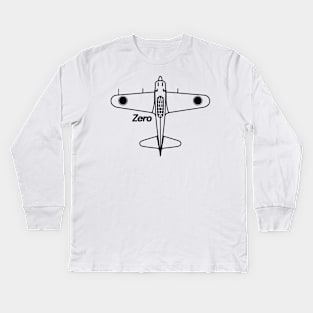 A6M Zero Kids Long Sleeve T-Shirt